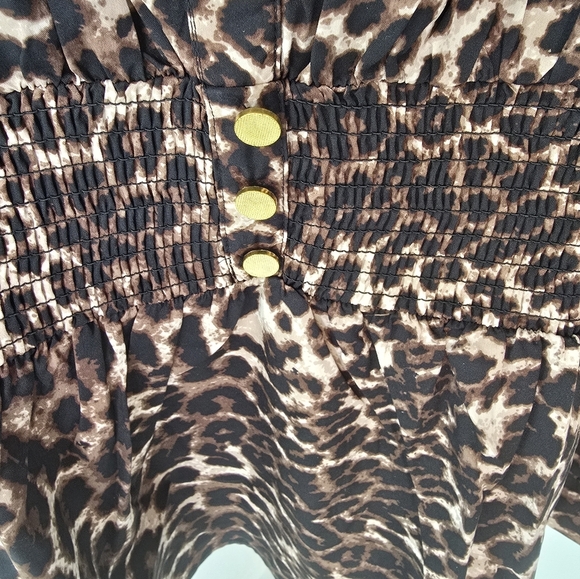 US Together Plus Crepe Smocked Waist Blouse - Picture 4 of 6